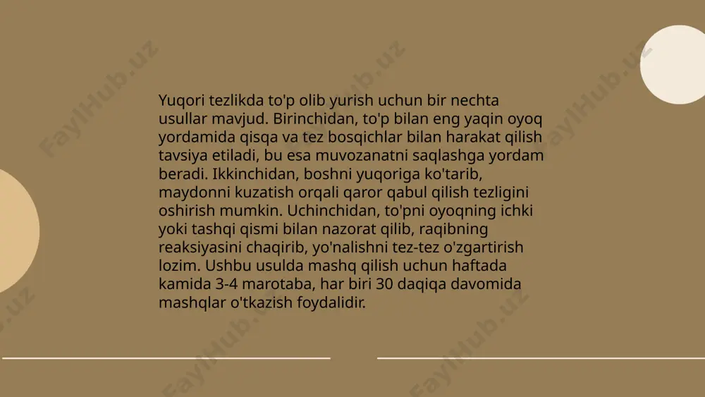 futbol to'pini olib yurish texnikasini o'rgatish metodikasi - Page 5
