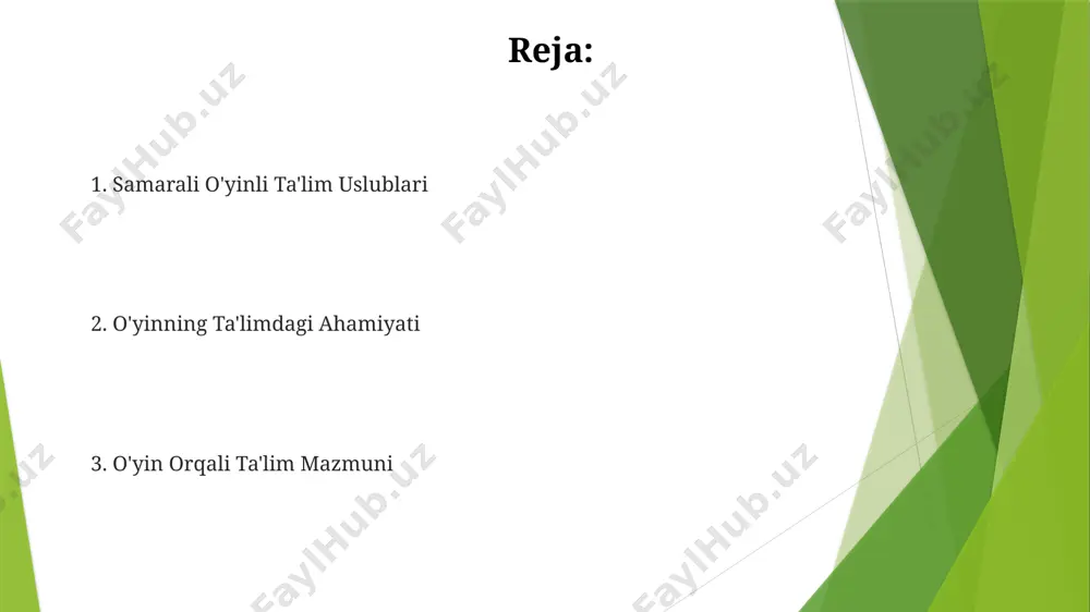 oshirishga yordam beradi. o'yin orqali til rivojlanishini rag'batlantirish toshkentdagi eksperimental guruhdagi 25 ta bolaning o'yin terapiyasi dasturiga qo'shilishi natijasida, ularning so'z boyligi o'rtacha 30% ga oshdi va 80% dan ortiq bolalarda to'g'ri gap tuzish ko'nikmalari yaxshilandi. bolalar bog'chasida qo'llaniladigan "sehrli quti" o'yini kabi interfaol o'yinlar, 5-6 yoshli bolalarning nutqini 20% ga rivojlantirishi mumkin, shu bilan birga, ijodiy fikrlash qobiliyatlarini yaxshilaydi. o'yin davomida baholash o'yin jarayonida bolaning diqqat e'tiborini, xotirasini va fikrlash tezligini baholash uchun 30 daqiqalik o'yin davomida 7 ta vazifa bajarilishini kuzatish va natijalarni toshkentdagi eksperimental maktabda o'tkazilgan tadqiqotlar bilan solishtirish mumkin. o'yin davomida kuzatish orqali 5 yoshli bolalarning 20 ta asosiy rivojlanish ko'rsatkichlaridan 15 tasini, jumladan, muloqot va muammolarni yechish qobiliyatlarini baholash mumkin, masalan, andijon shahridagi bolalar bog'chasida qo'llaniladigan usul. o'yin orqali jismoniy rivojlanish jismoniy faollikning muhim jihati sifatida, samarqanddagi tadqiqotlar shuni ko'rsatdiki, har kuni kamida 30 daqiqa o'yinlar bilan shug'ullanish 6-7 yoshli bolalarning muvozanat va koordinatsiyasini sezilarli …