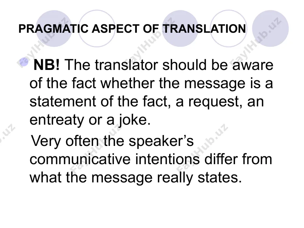 pragmatic issues of translation - Page 5