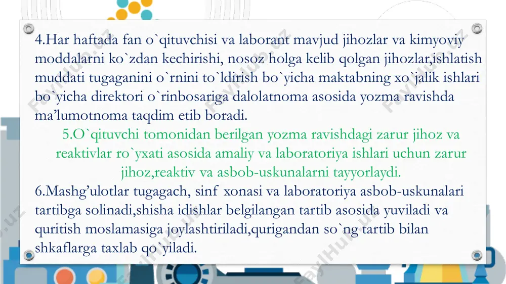 laborantlar faoliyatini tashkillashtirish va ish hujjatlari yuritish - Page 4