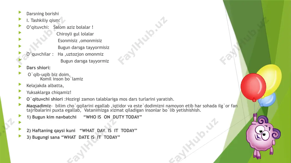 tabiat bilan suhbat dars ishlanmasi - Page 5