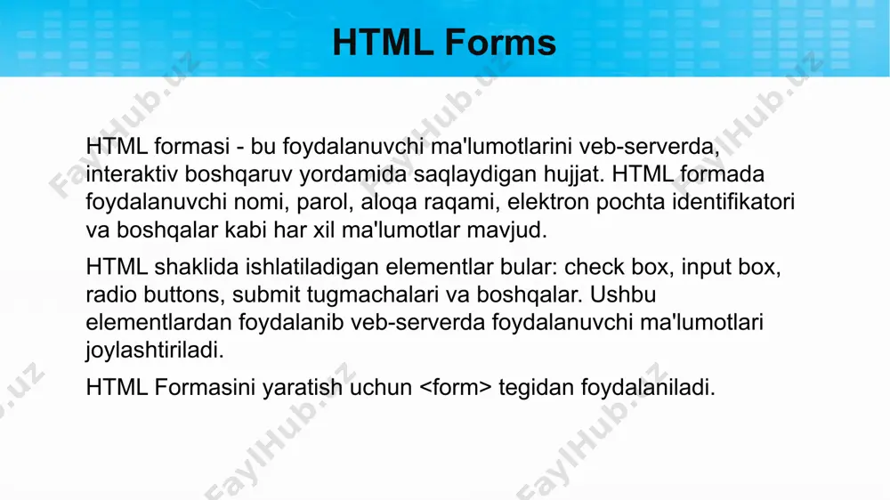 html forms - Page 3