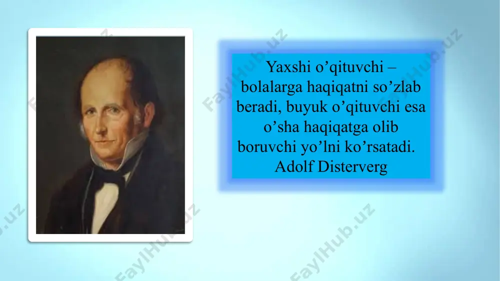 ning jihoz, maxsus uskuna, qurol hamda turli texnikaviy qoliplardan foydalangan holda tajribalarni o‘tkazish metod didaktik o‘yin- o’‘rganilayotgan ob’yekt, hodisa va jarayonlarni modellashtirish asosida o‘quvchining bilishga bo‘lgan qiziqishi va faollik darajasini rag‘batlantiruvchi o‘quv faoliyati turi. ta’lim metodlarini tanlashda quyidagi holatlar inobatga olinishi lozim: ta’limning umumiy maqsadlari materialni o‘rganishga ajratilgan vaqt o‘quv mashg‘ulotining maqsadi, vazifalari va mazmuni. fanning va o‘rganilayotgan mavzuning mazmuni hamda o‘ziga xosliklari o‘quvchilarning yoshi va bilish imkoniyatlari o‘quvchilarning tayyorgarlik darajasi. biror fanni o‘qitish metodikasining o‘ziga xosliklari. . ta’lim muassasasining moddiy ta’minlanganligi tа’lim vositаlаri ta’lim metodlari ta’lim vositalari bilan birgalikda qo‘llaniladi.ta’limning barcha vositalari ta’lim maqsadlarini muvafaqqiyatli amalga oshiradi. . ta’lim vositalari - bu yangi bilimlarni o‘zlashtirish uchun o‘qituvchi va o‘quvchilar tomonidan foydalaniladigan ob’yekt. ta’lim vositalarining ahamiyatli tomoni ularning birgalikda qoʼllanilishidir oʼqituvchining vazifasi – dars jarayonini faollashtirish uchun taʼlimning samarali vositasini tanlab olishdir. didaktik vositalar deganda, o‘quv va ko‘rgazmali qo‘llanmalar, namoyishli qurilmalar, texnik vositalar tushuniladi.qo‘llanmalari, darsliklar, jadvallar, maketlar, modellar, o‘quv-texnik vositalar, …