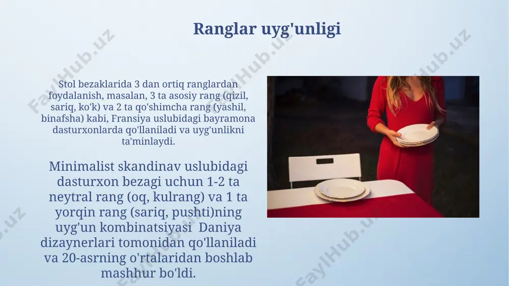 dasturxon tuzash usullari - Page 5