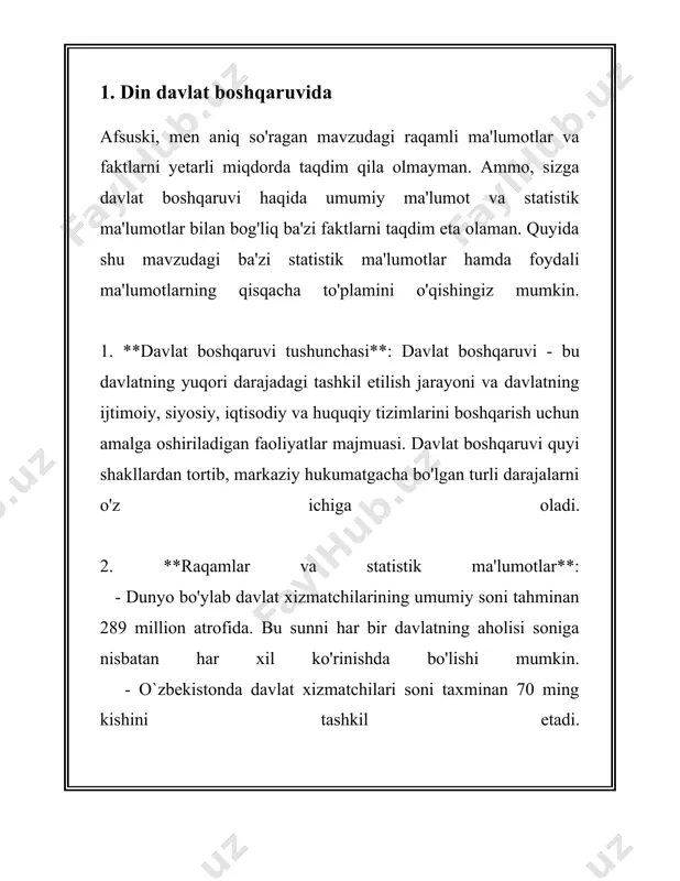 shbu normalar asosan diniy matnlar, an'analar va diniy yetakchilar tomonidan ishlab chiqiladi hamda e'tiqod qiluvchilar uchun ixtiyoriy yoki majburiy ravishda amal qilishlarini talab qilishi mumkin. dunyo bo'yicha mavjud huquqiy tizimlarda diniy normalarning ta'siri turlicha aks etadi. masalan, ba'zi davlatlarda davlat va diniy institutlar bir-biridan ajratilgan bo'lsa, boshqa davlatlarda diniy qonunlar ham davlat qonunlarining tarkibiy qismi hisoblanadi. islom dunyosidagi ko'plab mamlakatlarda shariat qonunlari muhim ahamiyatga ega. shariat islomiy huquq tizimi bo'lib, qur'on va hadisdan olingan qoidalarga asoslanadi. saudiya arabistoni, eron va boshqa ba'zi musulmon davlatlarida shariat huquqi davlat huquq tizimining asosi sifatida qabul qilingan. saudiya arabistonida shariat sudlari jinoyat, oilaviy huquq, mol-mulk va boshqa masalalarda hukm chiqaradi. xristianlikning turli yo'nalishlariga ega bo'lgan davlatlarda diniy normalarning ta'siri kamroq bo'lishi mumkin. masalan, ko'plab g'arbiy yevropa mamlakatlarida, davlat va cherkov o'rtasida ajratma mavjud bo'lib, davlat qonunlari qabul qilinishida diniy normalar to'g'ridan-to'g'ri ta'sir qilmaydi. ammo, irlandiya singari ba'zi davlatlar, an'anaviy ravishda kuchli katolik ta'siriga ega …