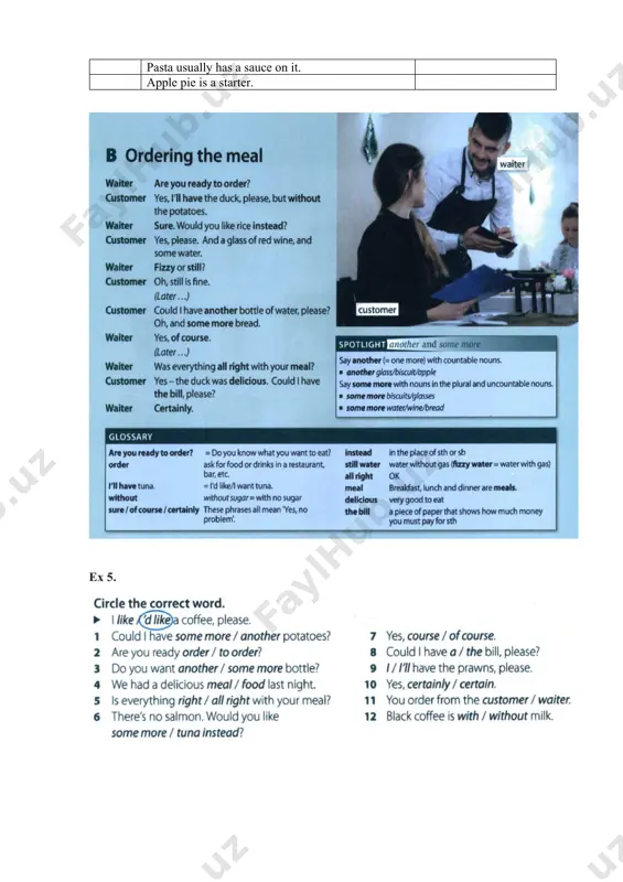 restaurant table lesson - Page 3