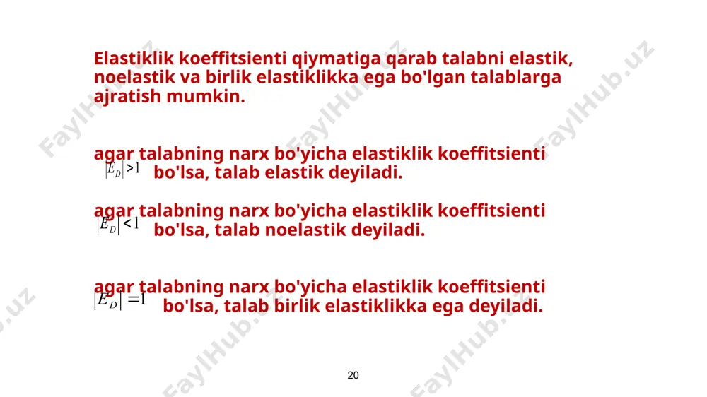 talab va taklif elastikligi - Page 4