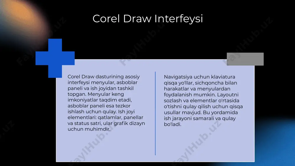 2020. 2. sultonov, a. coreldraw dasturida dizayn va grafikalar. toshkent: innovatsion texnologiyalar markazi, 2019. 3. akbarov, b. vektor grafikalar yaratish texnikalari. toshkent: mahalla nashriyoti, 2021. 4. yusufova, m. amaliy grafik dizayn asoslari. toshkent: o'zbekiston davlat jurnali, 2018. 5. tashkent design school. coreldraw bo'yicha kurslar va amaliy mashg'ulotlar. toshkent: tashkent design publishing, 2022. e'tiboringiz uchun rahmat! image1.png image2.png image3.png image4.png image5.png image6.png image7.png image8.png image9.png image10.png image22.png image11.png image23.png