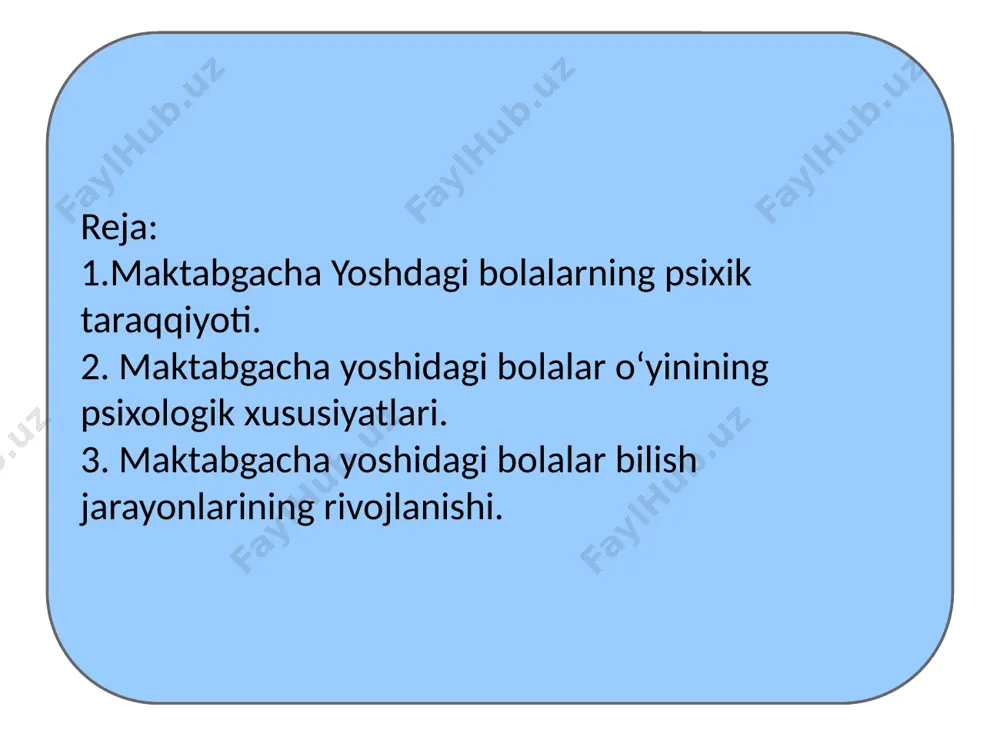 maktabgacha yosh davrda psixik rivojlanish xususiyatlari - Page 3