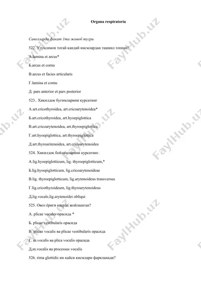 organa respiratoria — DOCX
