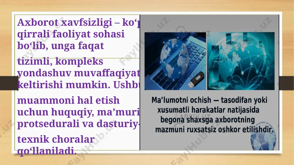 axborot xavfsizligi taqdimoti - Page 3