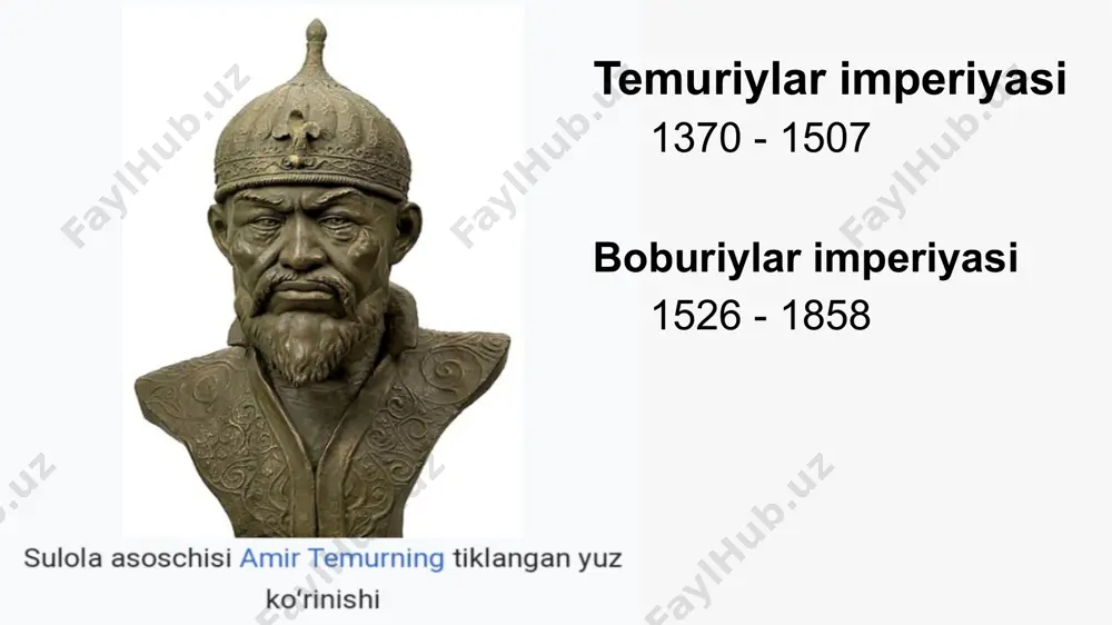 temuriy hukmdorlar ro’yxatini tuzish - Page 4