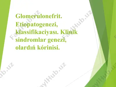 glomerulonefrit — PPT