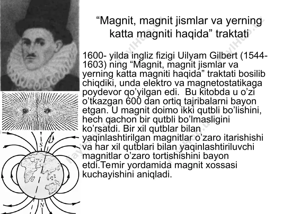 ilayotgan kuch haqida fikr yuritish, binobarin, yorug’lik bosimini o’lchash mumkin. elektr va magnit maydon ma’lum bo’lsa, u holda hammaga ma’lum qoida bo’yicha harakatlanuvchi zaryadga ta’sir etuvchi kuchlarni (yoki elektr tokni) hisoblash mumkin va shuning uchun harakatlanuvchi zaryadlarning o’zaro ta’sirini hisoblash masalasi elektromagnit maydonni hisoblashga keltiriladi. elektrodinamikada elektromagnit maydon j. maksvellning to’rtta tenglamasi bilan bayon qilinadi. ular bilan tanishish uchun e l ye k t r va m a g n i t m a y d o n o q i m i tushunchalarini aniqlab olish zarur. eng osoni buni rasmda ko’rsatilgan s yuzadan o’tayotgan suyuqlik oqimiga o’xshashligidan foydalanib qilish lozim. ma’lumki, 1 s da s yuzaga undan masofadan berida joylashgan suyuklik zarralari yetib keladi; bu vaqt ichida yuzadan o’tgan suyuqlik hajmi ga teng. agar suyuqlikni emas, balki zaryadlangan zarralar oqimini (elektr tokni) ko’rsak, u holda 1 s da yuzachadan o’tayotgan zaryad oqimi t o k k u ch i …