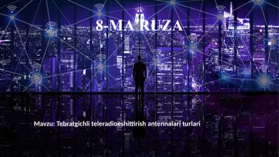 tebratgichli antennalar yo'nalish methodlari — PPTX