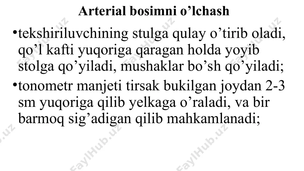 arterial bosim va pulsni aniqlash - Page 5