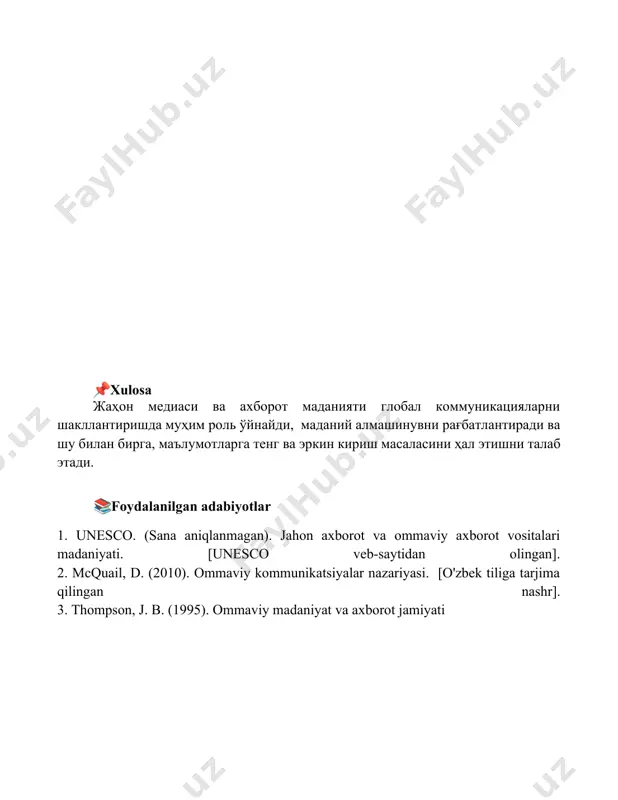 jahon media va axborot madaniyati - Page 5