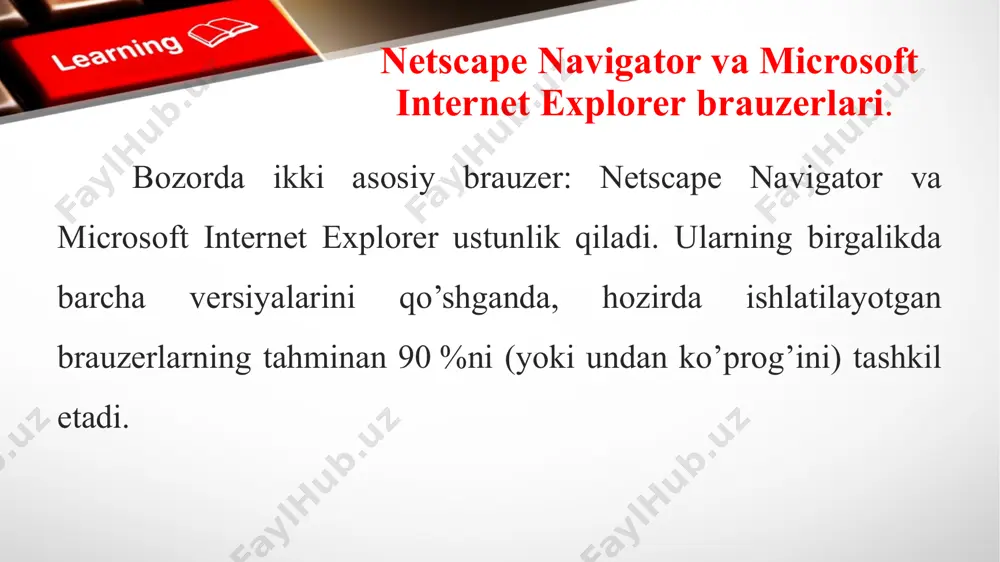 internet exploler va unda ishlash asoslari - Page 4