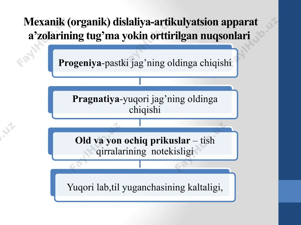 dislaliya. uning kelib chiqish sabablari. sigmatizm va uning turlari - Page 3