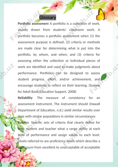 portfolio assessment — DOCX