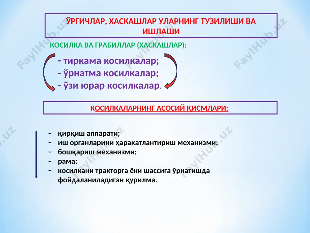 ем-хашак тайёрлаш ва йиғиштириш машиналари - Page 5