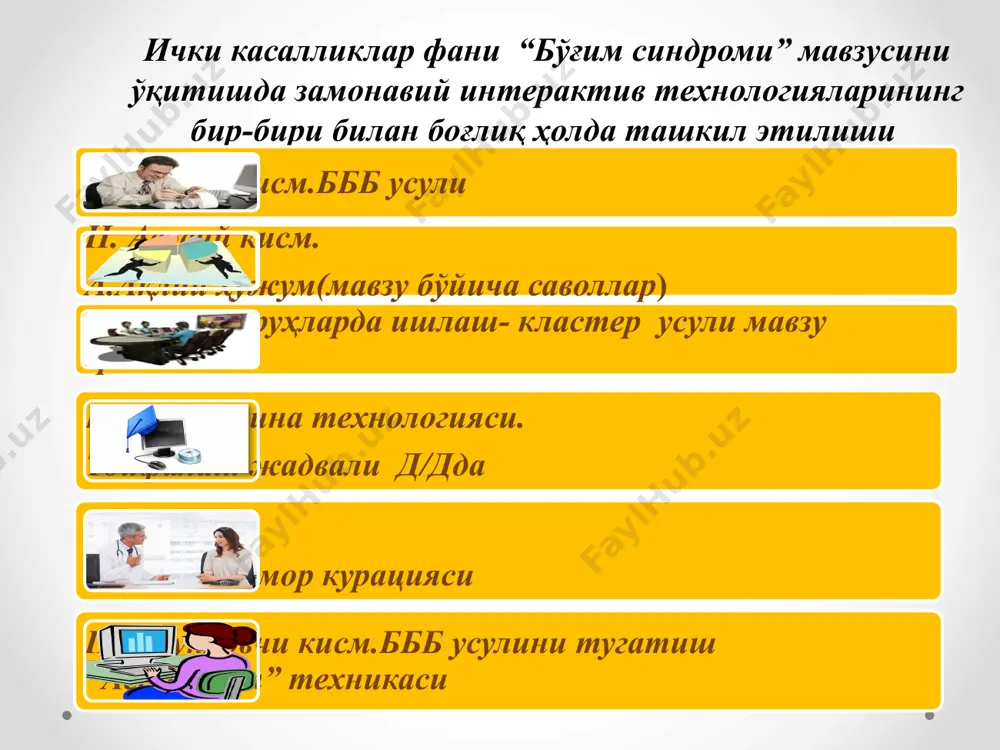 бўғим синдроми мавзусида тиббий таълимда замонавий интерактив технологияларни қўллаш - Page 5