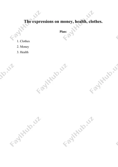 clothing — DOCX