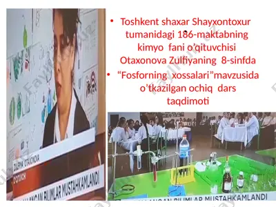 fosforning xossalari — PPTX