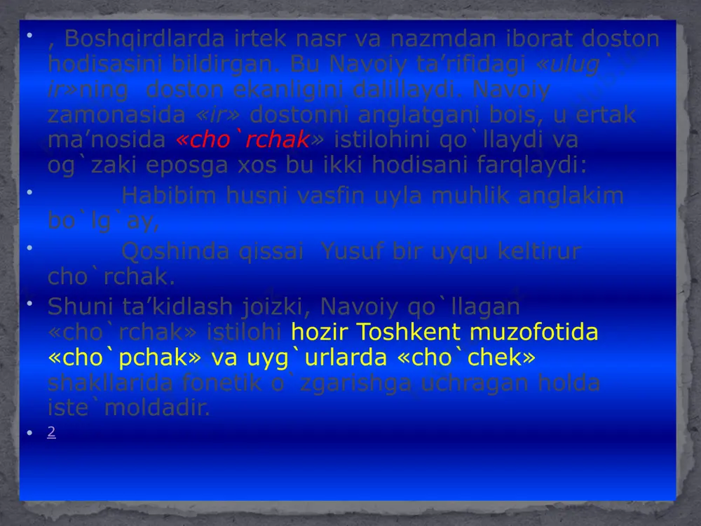 zimga-xayoliy uydirmaga, syujet motivlariga, maxsus personajlarga, badiiy til vositalari va uslubiy jilolarga egaligi bilan ajralib turadi va xalq ertaklarining eng qadimiy namunalari sifatida nisbatan ko`pchilikni tashkil etadi. 1. etiologik ertaklar. bularda u yoki bu hayvon shakli, belgi-xususiyatlari haqida ma’lumot berish yetakchi motivdir. 2. sof hayvonlar haqidagi ertaklar. bularda insonlarga naf keltiruvchi hayvonlar madhi yetakchi motivga aylangan. 3. majoziy (allegorik) ertaklar. bularda insonlarga xos qusur va kamchiliklardan hayvonlar fe`li va xatti – harakati timsolida tanqid qilish, fosh etish yoki kulish yetakchi motiv darajasidadir. hayvonlar haqidagi ertaklar bu ertaklarning mazmuni bevosita real hayotga bog`liqdir. ularda real ijtimoiy voqelik hayotiy uydirma asosida tasvirlanadi, hayotiy real kishilar bosh qahramon bo`lib keladi. maishiy-hayotiy ertaklar ortiqcha uydirmalardan deyarli xoli bo`lib, ularda ayrim hollardagina fantastik detallar uchrashi mumkin. maishiy-hayotiy ertaklarda voqelik makoni aniq shahar yoki qishloqda kechadi, aniq qahramon ishtirokida yuz beradi. ular mazmun-mundarijasi va g`oyaviy yo`nalishi, obrazlariga ko`ra sehrli-fantastik va hayvonlar haqidagi ertaklardan farq qiladi. ularda …