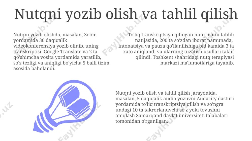 pedlarning tajribasiga ko'ra, artikulyatsiya aniqligini 20% ga oshiradi. tilning harakatlanuvchanligini oshirish uchun 3 xil mashq (masalan, tilni burish, tilni turli yo'nalishlarga cho'zish) kuniga kamida 2 marta, 15 takrorlashdan bajarish tavsiya etiladi. o'z ustida ishlash va o'zini takomillashtirish onlayn platformalardan, masalan, duolingo yoki memrise kabi, foydalanib, 2000 dan ortiq yangi soʻzlarni oʻrganish va ularni gaplarga qoʻllash, soʻz boyligini oshirib, bogʻlangan nutqni yanada boyitadi. oʻzbekistonning 5 ta yirik shahrida joylashgan 10 ta nutq terapiya markazlarida takomillashtirish kurslariga yozilish orqali, 3 oy ichida aniq nutq koʻnikmalarini rivojlantirishingiz mumkin. kundalik 15 minutlik mashqlar, masalan, til buruvchilarni oʻqish yoki matnlarni baland ovozda oʻqish, 6 oy ichida talaffuz aniqligini sezilarli darajada yaxshilaydi. to'xtash va pauzalarni samarali ishlatish nutqdagi to'xtashlar turli uzunlikdagi – 1 sekunddan 5 sekundgacha – pauzelarni o'z ichiga olishi mumkin va ularning tezligi va joylashuvi ma'lumotni yaxshiroq idrok etishga, masalan, toshkentdagi biznes-treninglarda ta'sir ko'rsatadi. 5 ta asosiy to'xtash turi mavjud bo'lib, ular orasida nafas …
