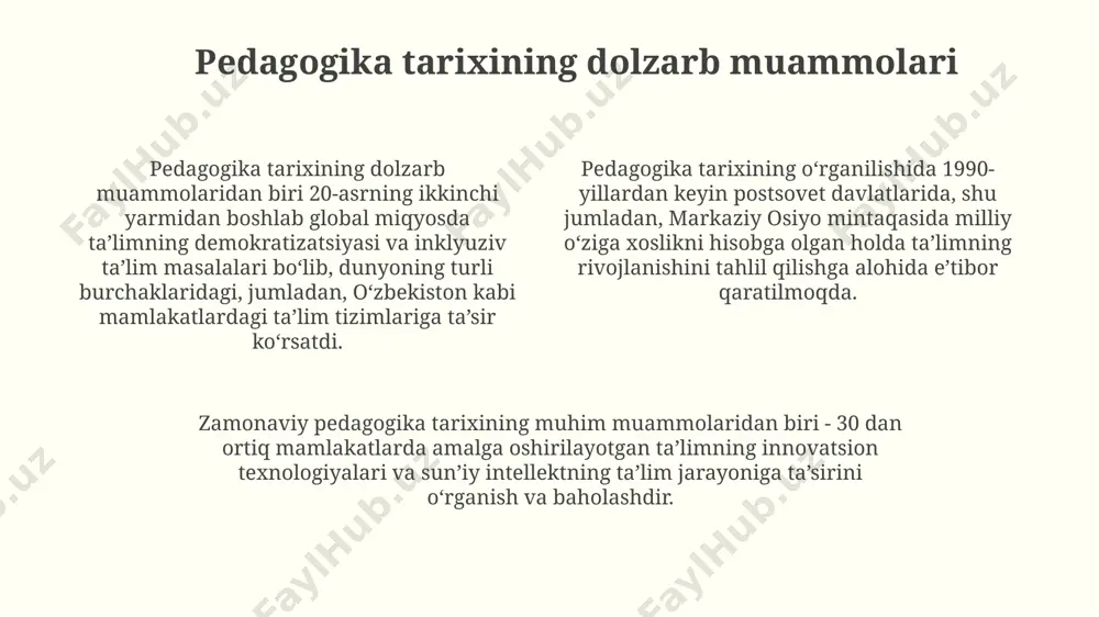 pedagogika tarixi fanining maqsad va vazifalari - Page 4