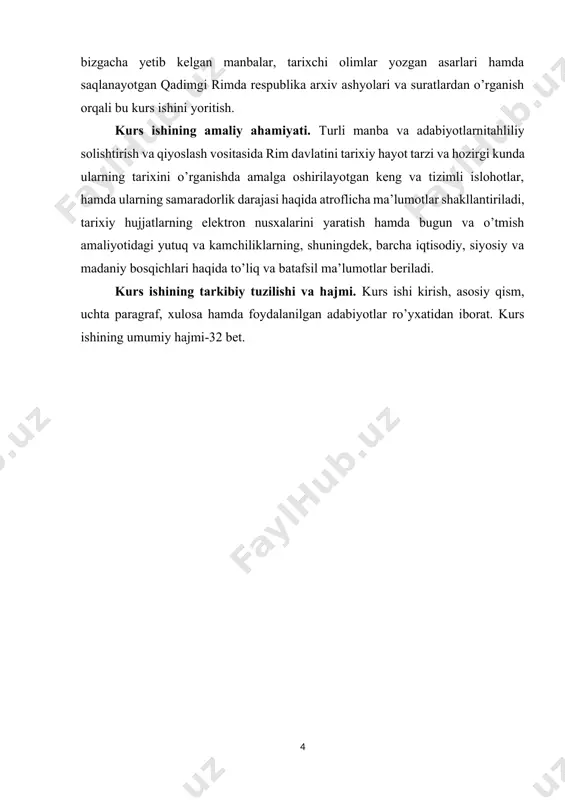 lingan edi). tribut komissiyalarida edillar, kvetsorlar va plebey tribunlari saylanar edi. [1: утченко с. л. политические учения древнего рима. – м., 1977.] rim xalq yig’inlarini demokratik mohiyati va ularning keng vakolatiga qaramay eng demokratik tribut komissiyalari ham aristokratiya qo`lida qurol bo`ldi. xalq yig’ini faqat senatda muhokama qilingan magistratlar kiritgan masalalarnigina muhokama qilar edi. komissiyalar qonunchilik tashabbusi huquqiga ega emas edi. rim davlat hayotida 300 ahzodan tashkil topgan senat muhim o`rinnni egallagan edi. u hukumat vazifasini amalga oshirdi. miloddan avvalgi 287-yilgacha har qanday qonun loyihasi senatda muhokama qilinganidan keyingina xalq yig’ini muhokamasiga olib chiqilar edi. xalq yig’inida qabul qilingan qonun faqat senat tasdiqlaganidan keyingina qonun kuchiga kirar edi. shunday qilib senat o`ziga kerakli yo`nalishda xalq yig’ini faoliyatiga rahbarlik va nazorat qilar edi. senat tashqi siyosatga rahbarlik qilib, davlat moliyasini egasi edi. mansabga saylangan magistratlar o`z faoliyati uchun senat oldida hisobot berar edilar, shu bilan senatning irodasiga tobe edilar. miloddan avvalgi iv …
