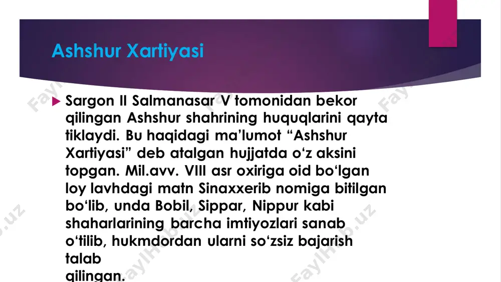 ossuriya diplomatik hujjatlari xususiyatlari. ossuriya - Page 5