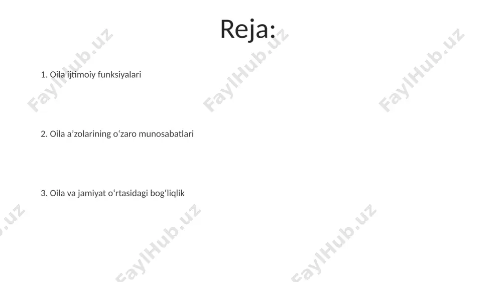 imoiylashuvning birlamchi agenti sifatida, 5 ta asosiy ijtimoiy institut – ta'lim, din, siyosat, iqtisod va madaniyatning ta'sirini bolalarga filtrlaydi va ularning shaxsiyat rivojiga moslashtiradi. oila va ijtimoiy qo'llab-quvvatlash oila a'zolari o'rtasidagi o'zaro qo'llab-quvvatlash darajasi, statistik ma'lumotlarga ko'ra, 60% dan yuqori bo'lganda, ijtimoiy moslashuvchanlik va farovonlik ko'rsatkichlari sezilarli darajada yaxshilanadi. oilaviy terapiya va ijtimoiy reabilitatsiya dasturlari samaradorligi 75% gacha etib, oilalarning ijtimoiy moslashuvchanligini oshirishga yordam beradi. kam ta'minlangan oilalarga 30% gacha ijtimoiy yordam ko'rsatish orqali, ularning ijtimoiy-iqtisodiy holatini yaxshilash va ijtimoiy integratsiyani ta'minlash mumkin. oila va ijtimoiy tengsizlik oilaviy daromad va mulk tengsizligi, 10 dan ortiq farq bilan, oilaviy munosabatlarga salbiy ta'sir ko'rsatib, stress va ziddiyatlar sonini oshiradi. kam ta'minlangan oilalarda bolalarni maktabga borishi va yuqori ta'lim olishi ehtimoli 2 barobar kam bo'lib, bu ijtimoiy tengsizlikni kuchaytiradi va keyingi avlodlarga o'tadi. oila a'zolari orasidagi ijtimoiy tengsizlik, masalan, ta'lim darajasi yoki kasb farqi, oilaning ijtimoiy mobilligi va farovonligiga sezilarli darajada, 30% gacha …