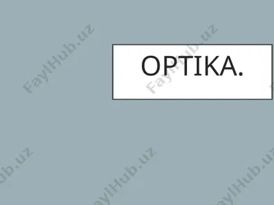 optika — PPT