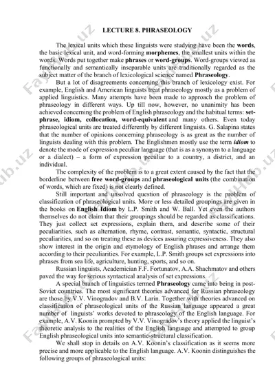 lecture 8. phraseology — DOCX