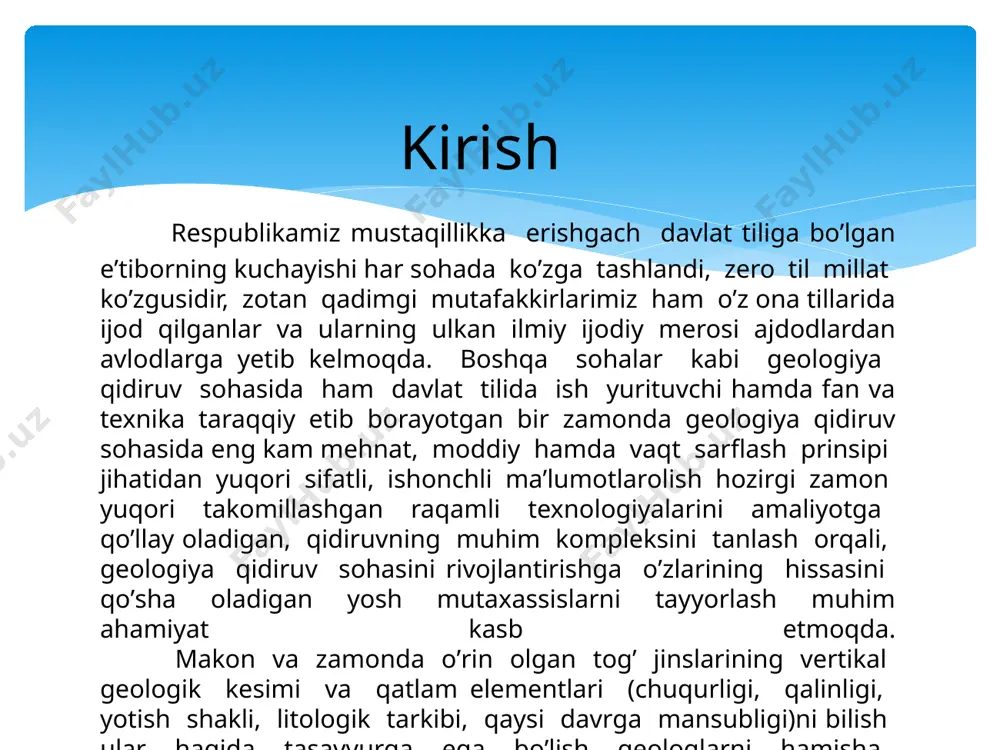 . o'lchovni tezlashtirish uchun bir vaqtning o'zida bir-biridan 25-30 m masofada o'rnatilgan ikki yoki uchta termometr tushiriladi.simob termometrlari nuqta o'lchovlarini o'tkazishga imkon beradi. hozirgi vaqtda simob termometrlari faqat quduqdagi haroratning aniq qiymatini o'lchash zarur bo'lgan hollarda qo'llaniladi. boshqa barcha holatlarda quduqdagi harorat elektr qarshilik termometrlari yordamida aniqlanadi. elektr qarshilik termometrida metall o'tkazgichning harorat o'zgarishi bilan qarshilikni o'zgartirish xususiyati qo'llaniladi.shaklda. 1 quduqdagi haroratni uch yadroli kabel bilan ishlash uchun qarshilik termometri bilan o'lchash sxemasini ko'rsatadi. termometr wheatstone ko'prigini tashkil etuvchi to'rtta qarshilikdan iborat. r1 va r3 ko'priklarining ikkita qarama-qarshi qo'llari mis o'tkazgichlardan yasalgan bo'lib, ularning qarshiligi haroratdan juda katta farq qiladi; haroratning 1° ga o'zgarishi qarshilikning taxminan 0,45% ga oshishiga olib keladi. r2 va r4 elkalari yuqori impedansli simdan yasalgan bo'lib, uning qarshiligi harorat o'zgarishidan ozgina farq qiladi; yuqori impedansli simning harorat koeffitsienti (manganin yoki konstantanning qotishmasi) a= 0.00001 - 0.00005. 1-rasm. quduq termometri a kabelining yadrosi orqali elektr toki o'tadi, …