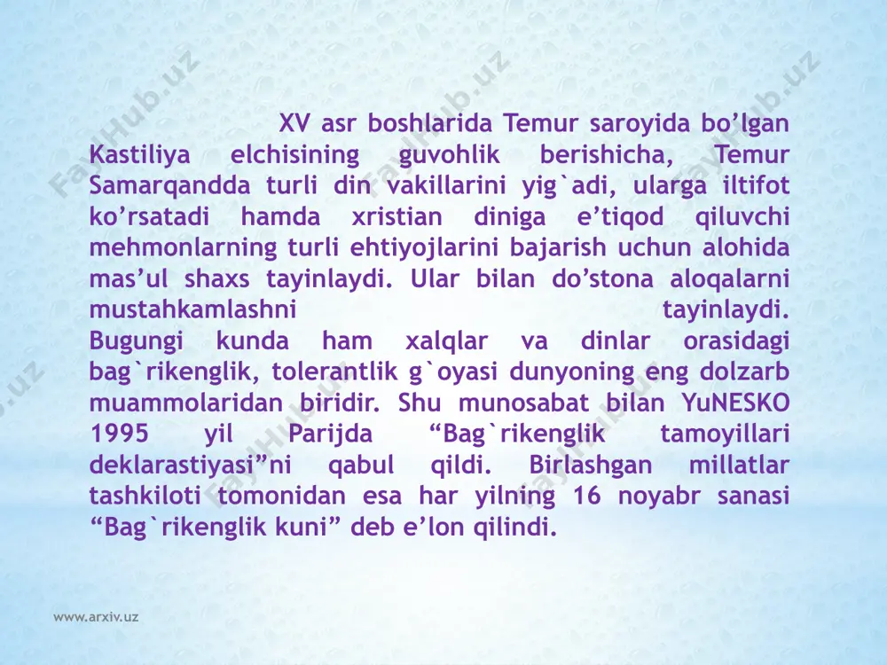 diniy bag’rikenglik va millatlararo totuvlik - Page 4