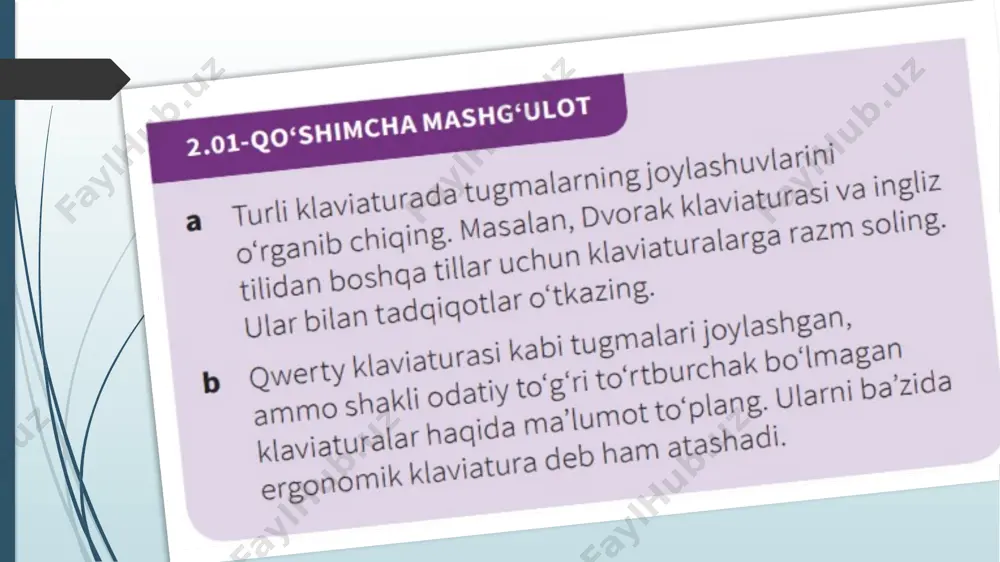 kiritish qurilmalari va ularning qoʻllanilishi - Page 5
