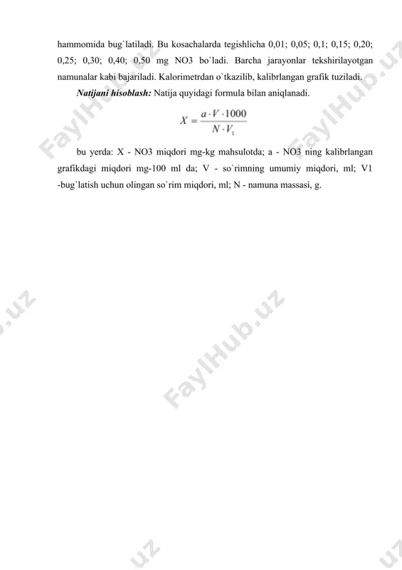 sabzavоt va pоliz mahsulоtlari tarkibidagi nitrat miqdоrini (b.p. pleshkоv usuli) aniqlash - Page 4
