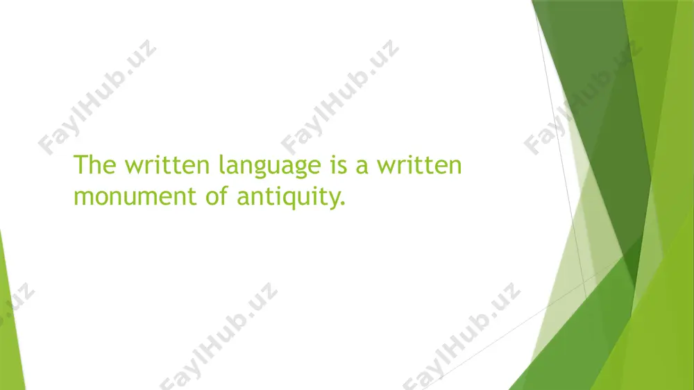 the written language as a monument of antiquity - Page 2