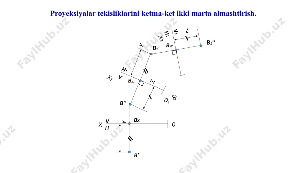 chizmani qayta qurish usullari. almashtirish usuli - Page 5