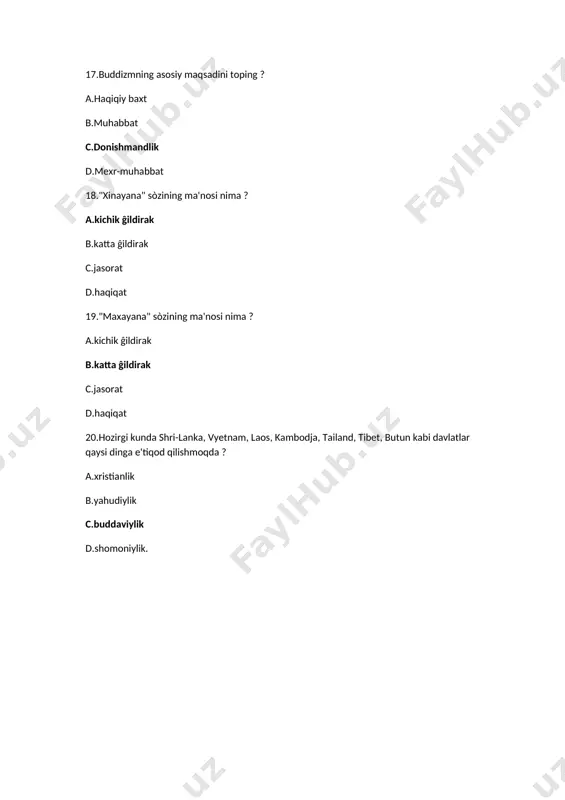 jahon dinlari testi - Page 4