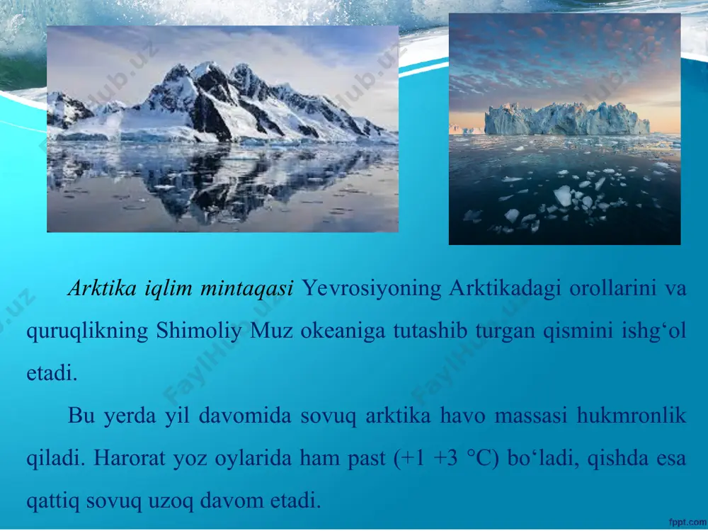 imi vujudga keladi. tropik iqlim mintaqasi arabiston yarimoroli, eron tog‘ligi va hind daryosi havzasini egallaydi. mintaqaning janubida yil davomida quruq va issiq kontinental tropik havo massalari tarkib topadi. yozi juda issiq (+30 +35 °c), qishi iliq (+18 +24 °c) bo‘lib, 500 — 1000 mm atrofida yog‘in yog‘adi. subekvatorial iqlim mintaqasi hindiston yarimorolining markaziy va sharqiy qismidan tinch okeanga qadar davom etadi. xitoyning janubiy qismi (25° sh. k. gacha), filiðpin orollari ham shu mintaqaga kiradi. bu hududlarga musson iqlim tipi xos. yog‘in ko‘p yog‘adi. yer sharining eng ko‘p yog‘in yog‘adigan joyi bo‘lgan cherrapunjada yillik yog‘in 12 000 mm dan oshadi. ekvatorial iqlim mintaqasi shri-lanka oroli bilan malakka yarimorolining janubiy qismlari hamda osiyoning janubi sharqidagi orollarni qamrab oladi. bu mintaqada yil davomida harorat yuqori (+24 °c), yog‘in mo‘l (3 000 mm dan ko‘p) bo‘ladi. janubiy subekvatorial mintaqaga yava orolining yarmi va undan sharqdagi orollar, yangi gvineya orolining janubi g‘arbi kiradi. iqlimi ekvatorial …