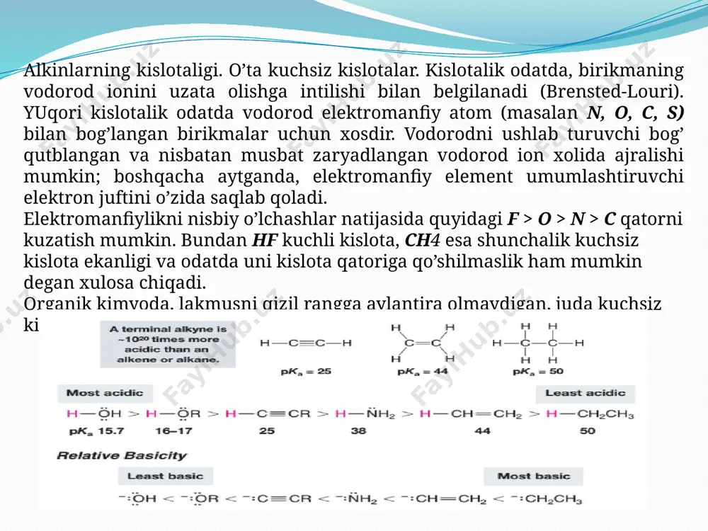 hsulotini gidrogenlash orqali olinadi, plastifikatorlar, poliefirlar hamda poliuretan mahsulotlar olishda ishlatiladi. 9) vinilatsetilen – atsetilenning dimerlanish mahsuloti, polimer moddalar olishda ishlatiladi. 10) xloropren – vinilatsetilenning hcl bilan birikish reaksiyasi orqali olinadi, xloropren kauchuk olishda ishlatiladi. e’tiboringiz uchun rahmat!!! image2.jpeg image3.jpeg image4.jpeg image5.jpeg image6.png image7.png image8.png image9.wmf image10.png image11.png image12.emf image13.emf image14.png image15.emf image16.jpeg oleobject3.bin image17.wmf image21.png image18.wmf image19.wmf image20.wmf oleobject9.bin image22.wmf image23.wmf image24.png image29.jpeg image25.wmf image26.wmf image27.wmf image28.wmf image30.jpeg image31.jpeg ¾ ¾ ® ¾ + 2 h ¾ ¾ ¾ ¾ ® ¾ ish polimerlan ® ¾ ¾ ¾ ® ¾ .) akt ( c , t ¾ ¾ ¾ ® ¾ .) akt ( c , t ® ® ¾ ® ¾ 2 br ¾ ¾ ¾ ¾ ® ¾ ) ( tezroq 2 br /docprops/thumbnail.jpeg