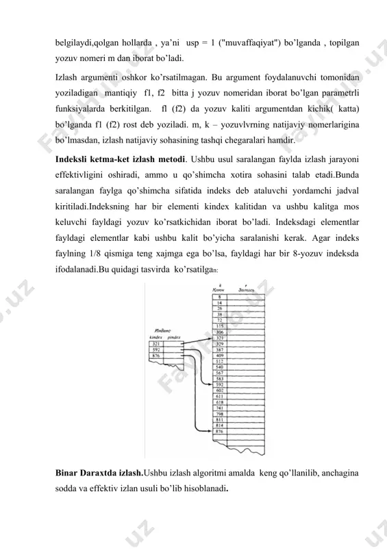 bir tuguni mахsus eok simvоligа egа. bu simvоl qаysidir kаlit охirini bildirаdi.bundаy tugun sаqlаb qоlinuvchi yozuvni ko’rsаtivchi ko’rsаtkichni hаm o’zidа sаqlаydi. shtriхlаngаn chiziq dаrахt tugunidаn kаlitgа ko’rsаtkichni ifоdаlаydi. _1261389472.doc