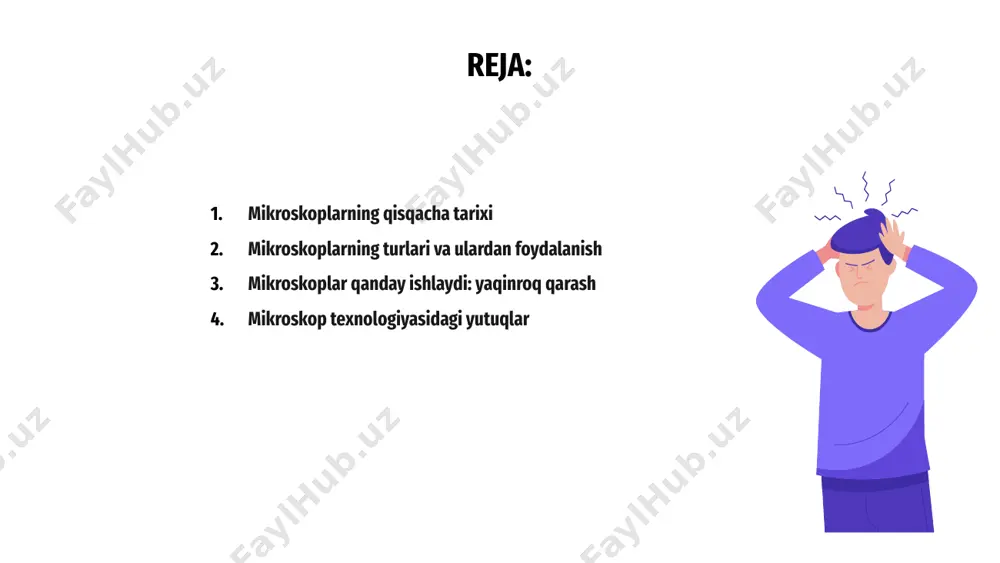 narsalarni kattalashtirish uchun linzalar yordamida ishlaydi. ular batafsil tasvirlarni yaratish uchun yorug'lik yoki elektron kabi turli xil yoritish turlaridan foydalanadilar. mikroskopning asosiy komponentlaridan biri ob'ektiv linza bo'lib, namunaning dastlabki kattalashishini ta'minlaydi. keyin okulyar tomoshabin batafsilroq ko'rishi uchun tasvirni yanada kattalashtiradi. har xil turdagi mikroskoplar, masalan, aralash mikroskoplar va elektron mikroskoplar, kattalashtirish va ruxsat berish darajasi har xil. bu olimlar va tadqiqotchilarga mikroskopik organizmlar va tuzilmalarning keng doirasini o'rganish imkonini beradi. mikroskop texnologiyasidagi yutuqlar mikroskop texnologiyasidagi yutuqlar mikroskopik dunyoni kuzatish va o'rganish usulini inqilob qildi. an'anaviy optik mikroskoplardan tortib, zamonaviy elektron mikroskoplargacha bo'lgan ushbu vositalar bizning narsalarni kichik miqyosda ko'rish qobiliyatini sezilarli darajada oshirdi. konfokal mikroskopiya va o'ta aniqlikdagi tasvirlash kabi usullarning rivojlanishi bilan tadqiqotchilar endi tasavvur qilishning iloji bo'lmagan murakkab tafsilotlarni olishlari mumkin. ushbu innovatsiyalar biologiya, tibbiyot va materialshunoslik kabi sohalarda yangi imkoniyatlar ochdi. bundan tashqari, raqamli tasvir va kompyuter texnologiyalarining integratsiyasi mikroskop tasvirlarini tahlil qilish va almashishni osonlashtirdi. bu …