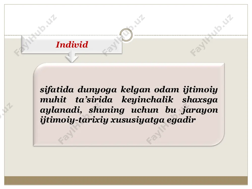 maydoni” nazariyasi psixologiya fani uchun (o`z davrida) muhim ahamiyatni kasb etadi. к.levinning nazariyasiga ko`ra, individning xulqi (hatti-harakati) psixologik kuch vazifasini o`tovchi ishtiyoq (intilish) maqsadlar bilan boshqarilib turiladi, va ular fazoviy zarurat maydonining ko`lami va tayanch nuqtasiga yo`naltirilgan bo`ladi. k.levin psixogenetik yondashish biogenetik, sotsiogenetik omillarning qiymatini kamsitmaydi, balki psixik jarayonlar taraqqiyotini birinchi darajali ahamiyatga ega, deb hisoblaydi psixologiyaning irratsional (aqliy bilish jarayonlaridan tashqari) tarkibiy qismlari bo‘lishi emotsiya, mayl va shu kabilar yordamida shaxs xulqini tahlil qiluvchi nazariya psixodinamika deyiladi. mazkur nazariyaning yirik namoyondalaridan biri amerikalik psixolog e.eriksondir kognitiv yo‘nalishning asoschilari qatoriga j.piaje, j.kelli va boshqalarni kiritish mumkin. j.piaje intellekt nazariyasida ikkita muhim jihatga ajratilgan bo‘lib, u intellekt funksiyalari va intellekt davrlari ta’limotini o‘z ichiga qamrab oladi. intellektning asosiy funksiyalari uyushqoqlik (tartiblilik) va adaptasiya (moslashish, ko‘nikish) dan iborat bo‘lib, intellektning funksional invariantligi deb yuritiladi quyida mualliflar tomonidan shaxs tushunchasiga berilgan ta’riflarning tahlillarining keltirib o‘tamiz a.g.kovalyov shaxs – bu ijtimoiy munosabatlarning ham ob’ekti …