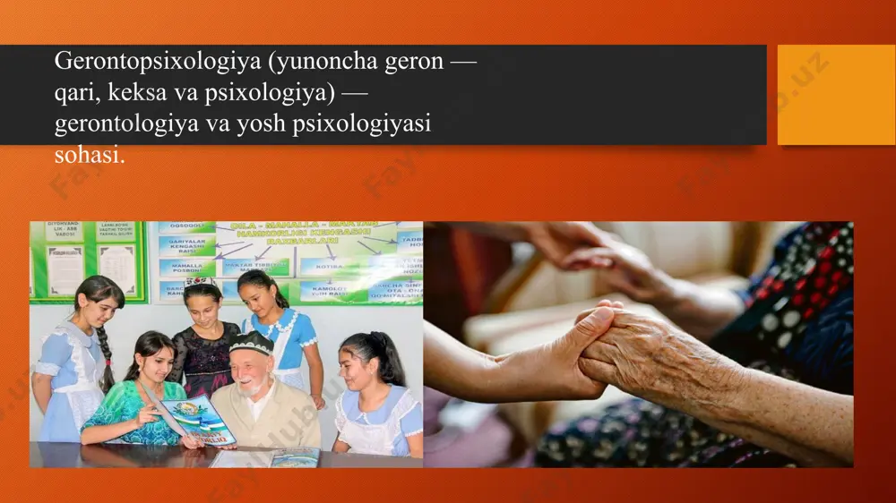 . keksayish davri 61 yoshdan 74 yoshgacha bo`lgan davrni o`z ichiga oladi. bu yoshdagi kishilar shaxslararo munosabatlarda boshqa yoshdagi kishilardan ajralib turadi. ularni shartli ravishda ikki guruhga bo`lish mumkin: mutlaqo istefoga chiqqan, ijtimoiy faol bo`lmagan erkak va ayollar; nafaqaga chiqqan erkak va ayollar, lekin ijtimoiy hayotning turli sohalarida faoliyat ko`rsatayotgan keksalar. keksalik davri 75 -90 davrlarni o`z ichiga oladi. keksalar jismoniy va aqliy faollikka moyil hamda passiv turmush tarziga ko`nikkan qariyalar guruhiga ajratish mumkin. biologik qarish, psixik jarayonlar, holatlar, xususiyatlar va xatti-harakatlarda keskin o`zgarishlarni vujudga keltiradi. sezgi organlari zaiflashadi, asab tizimi kuchsizlanadi. ma`lumotlarni qabul qilish, ularni qayta ishlash, mohiyatini anglash hamda ongni biror bir obyektda uzoq muddat ushlab turish qiyinlashadi. grekov so`z metodi assotsiyasi asosida xotira jarayonining xususiyatlarini o`rgangan. uning ma`lumotlari quyidagicha: 70 dan 80 gacha bo`lgan keksalarda xotira ( mexanik xotira) zaiflashadi; . 70 dan 80 gacha bo`lgan keksalarda mantiqiy-ma`noli xotirada miqdorning ahamiyati saqlanadi; . obrazli xotira zaiflashadi; . …