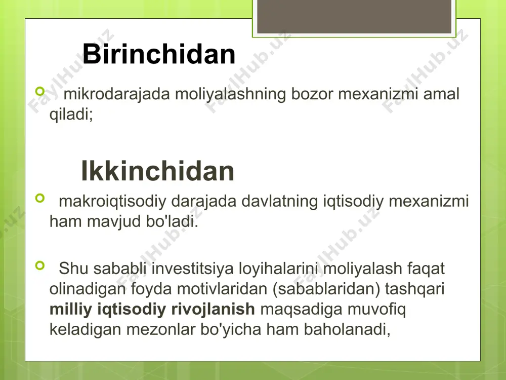 investitsiya loyihalarining moliyaviy va iqtisodiy samaradorligini baholash - Page 5